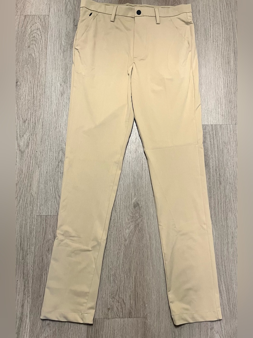 Stylus Men's Khaki Straight-Leg Golf Chinos - Light Tan 32x34 Stretchy New